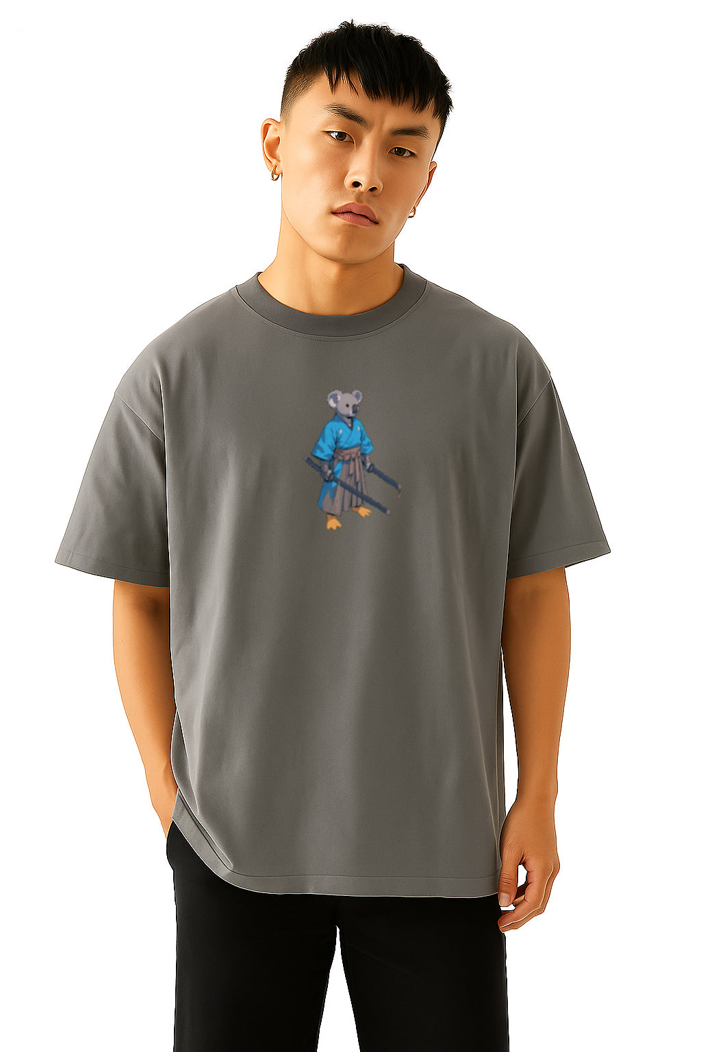 Meditating Samurai Oversized Tshirt