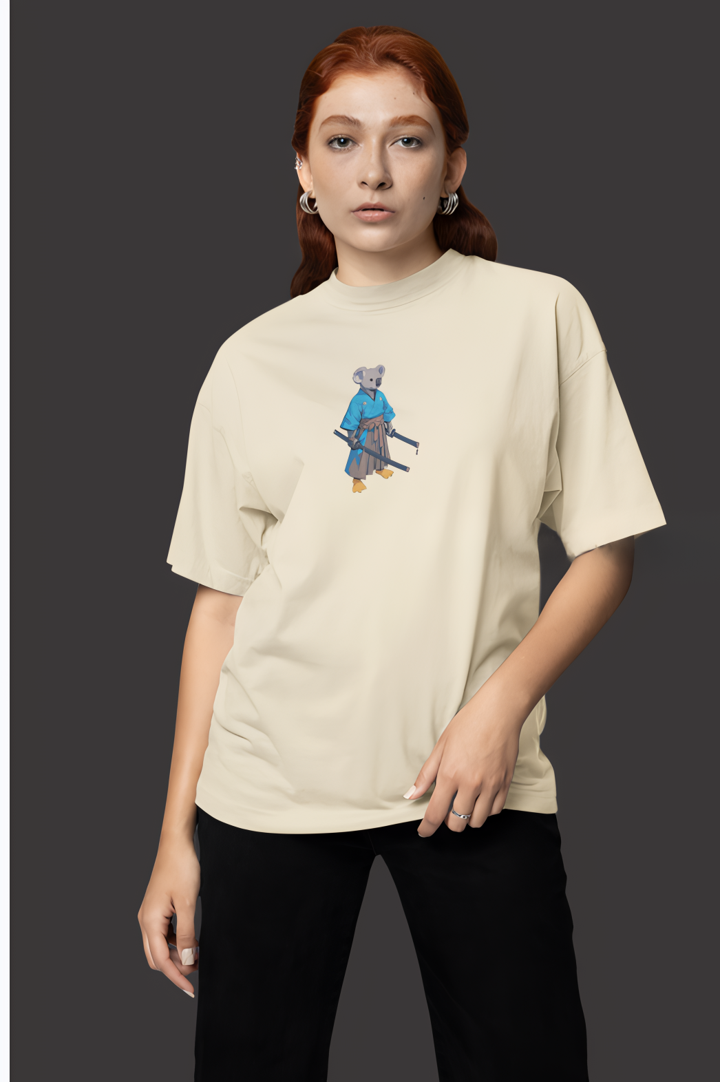Meditating Samurai Oversized Tshirt